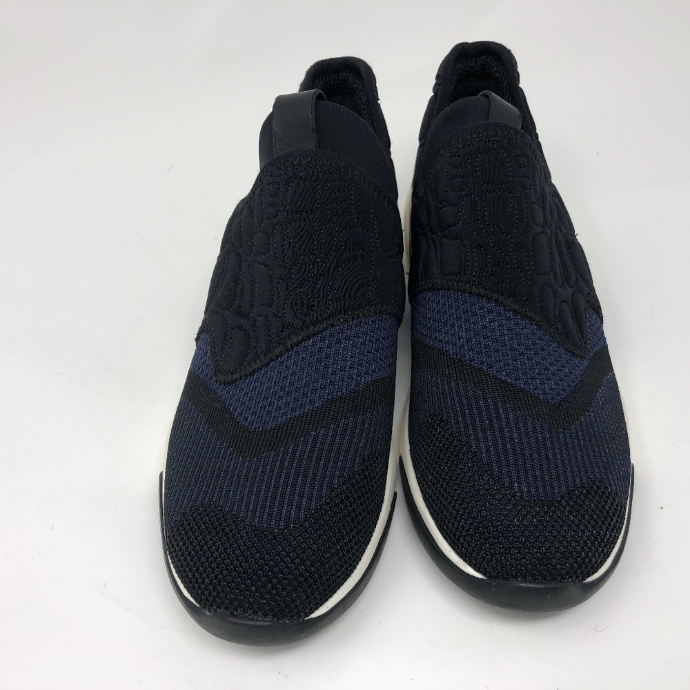 Ash black and blue embossed slip on Sneakers 39